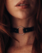 Чокер з екошкіри Bijoux Indiscrets Maze &ndash; Single Choker Black