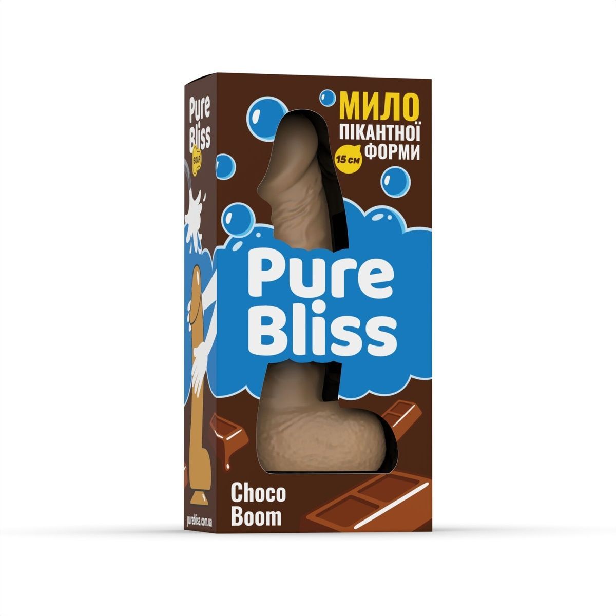 Ароматное мыло пикантной формы Pure Bliss Brown Choco Boom (Шоколад) 15 см