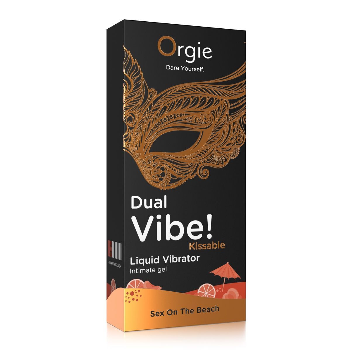 Рідкий вібратор Orgie Dual Vibe! Sex On The Beach Kissable Liquid Vibrator, 15 мл