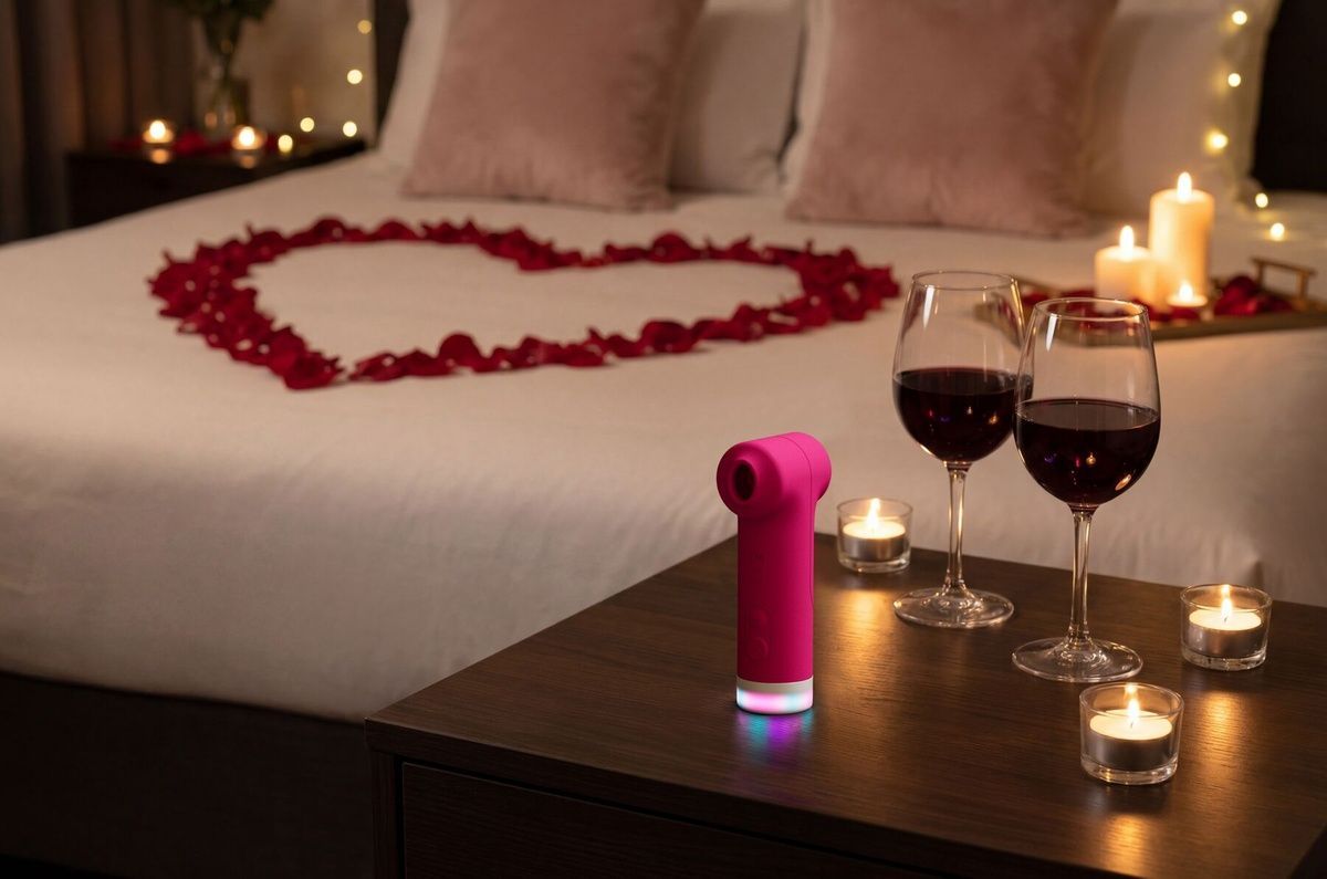 Смарт-стимулятор клитора Lovense Fizz 2-в-1: вакуумная стимуляция и ритмичные постукивания