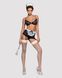 Эротический костюм горничной Obsessive Maidme set 5pcs, бюстгальтер, пояс с фартуком, чулки, S/M