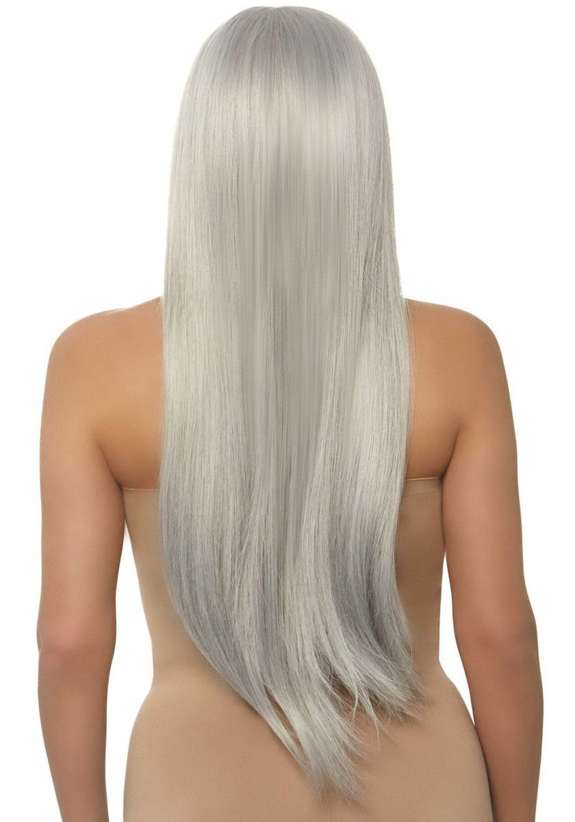 Парик Leg Avenue 33&Prime; Long straight center part wig Grey