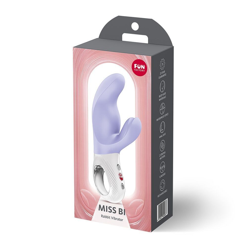 Вибратор-кролик Fun Factory MISS BI Purple, d - 4, 2 см