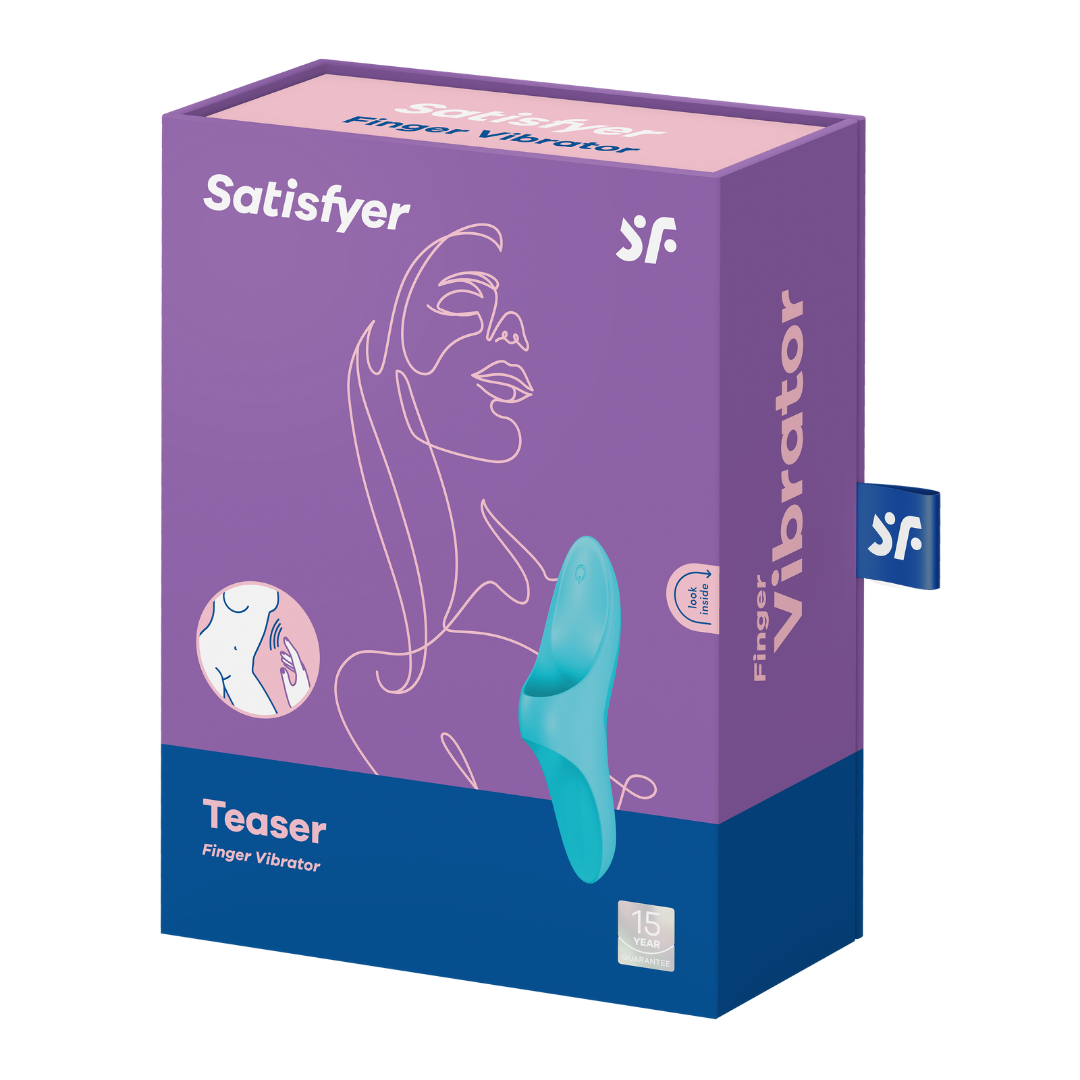 Вибратор на палец Satisfyer Teaser Light Blue