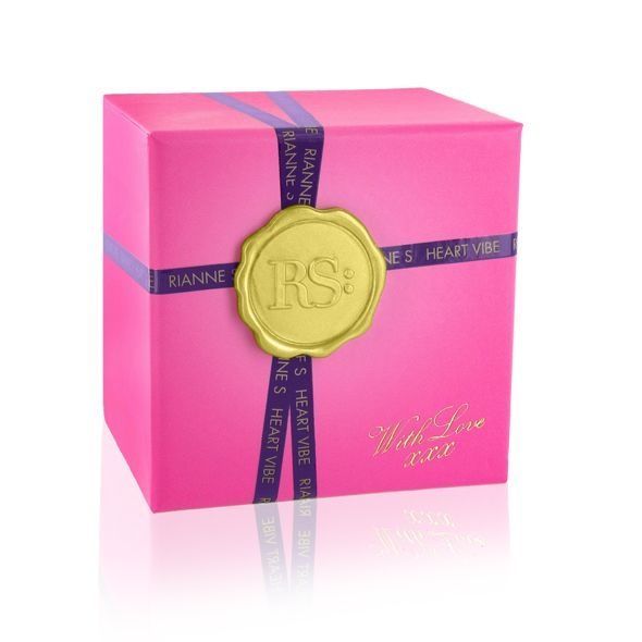 Вибратор-сердечко Rianne S: Heart Vibe Rose, 10 режимов, медицинский силикон, подарочная упаковка