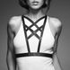 Портупея з екошкіри Bijoux Indiscrets Maze – Cross Cleavage Harness Black