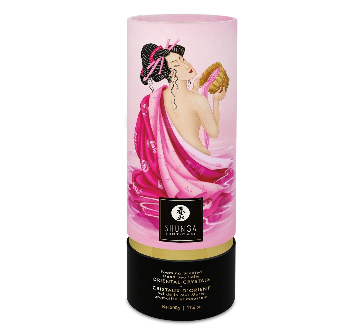 Пінлива сіль для ванни Shunga Dead Sea salt Oriental Crystals — Rose Petal (500 г)