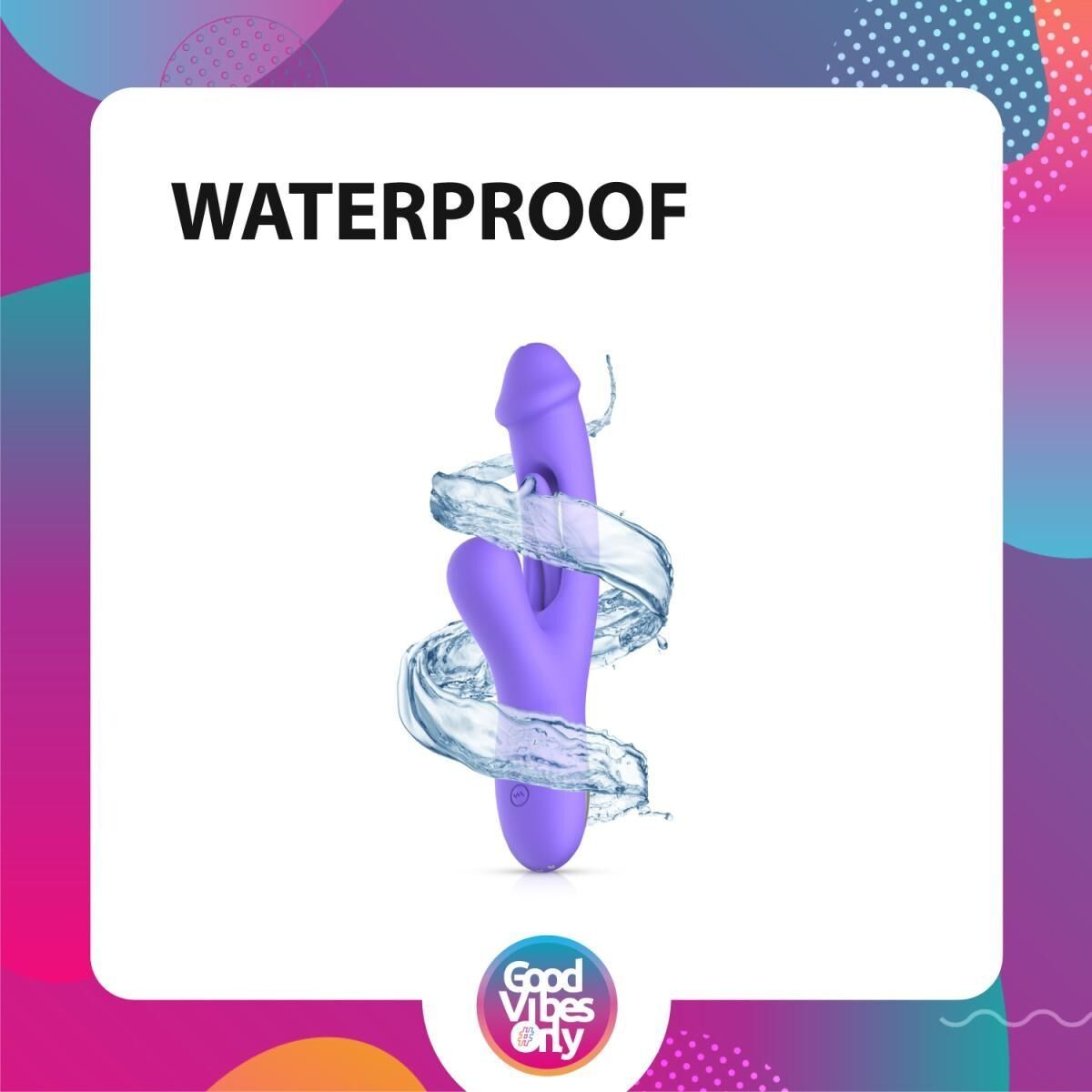 Вібратор-кролик Good Vibes Only - Tess Rabbit Vibrator with G-Spot Stimulator
