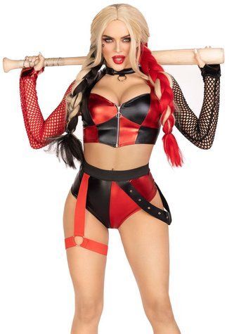 Еротичний костюм Leg Avenue Crime Spree Sweetie Costume, топ, шорти, XS