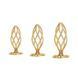 Анальная пробка LOCKINK SEVANDA Hollow Spiral Golden Metal Anal Plug - S size