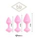 Набір анальних пробок FeelzToys - Bibi Butt Plug Set 3 pcs, рожеві