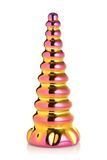 Фентезійний скляний фалоімітатор Creature Cocks Twilight Rainbow Glass Dildo, 16 см