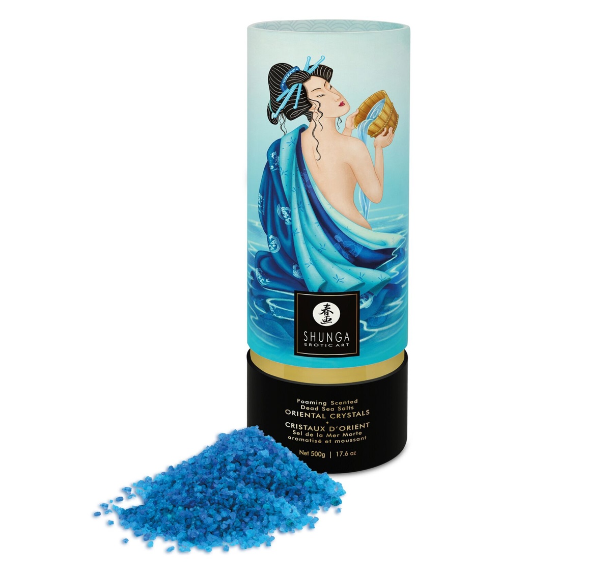 Пінлива сіль для ванни Shunga Dead Sea salt Oriental Crystals — Ocean Temptations (500 г)