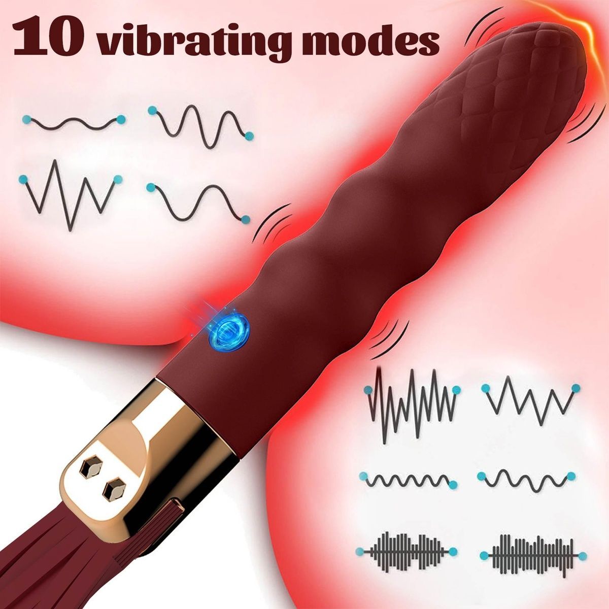 Вібратор-флогер Virbating Flogger
