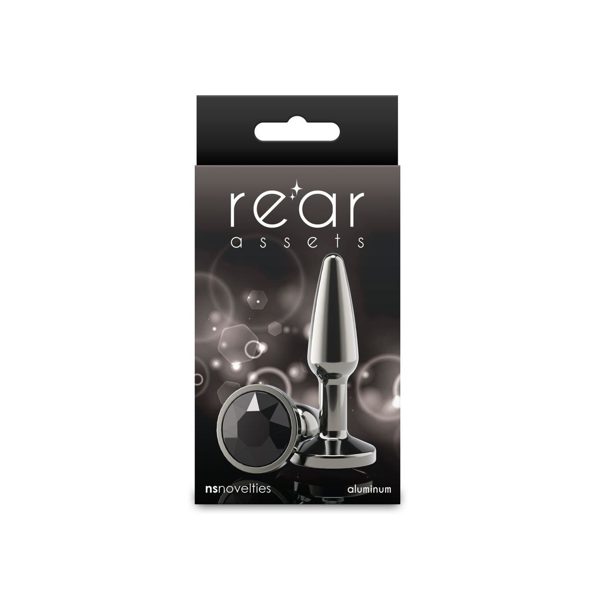 Анальная пробка NS Novelties Rear Assets - Tapered - Small - Gunmetal - Black