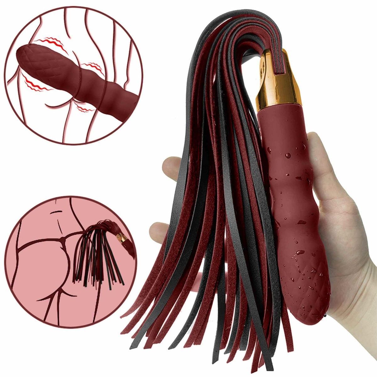 Вібратор-флогер Virbating Flogger