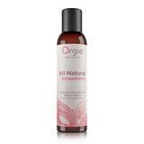 Лубрикант на водной основе Orgie All Natural Strawberry, 150 мл, со вкусом и ароматом клубники