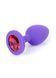 Анальная пробка Jewellery Silicone Purple Plug S Red