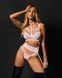 Комплект Obsessive Premisis White 3-pcs crotchless set  , S/M