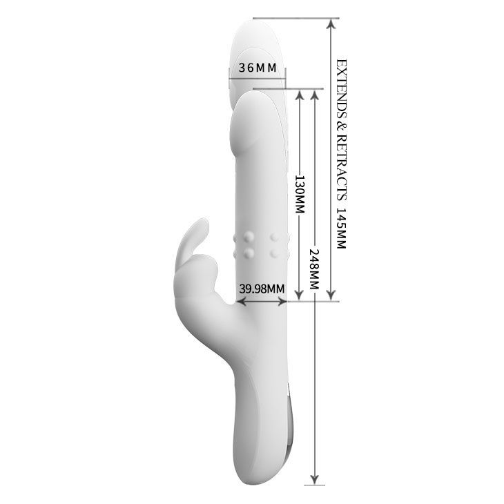 Вибратор-кролик Pretty Love Reese Vibrator White