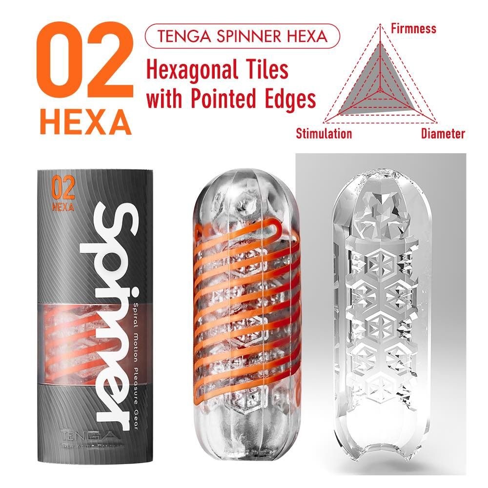 Мастурбатор Spinner Hexa Tenga (стимуляція: середня)