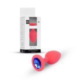Анальная пробка Jewellery Silicone Red Plug S Blue