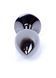 Анальная пробка Jewellery Dark Silver Plug Black, d 2,7 см.