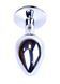 Анальная пробка Jewellery Silver Plug Light Pink, 2,7 см