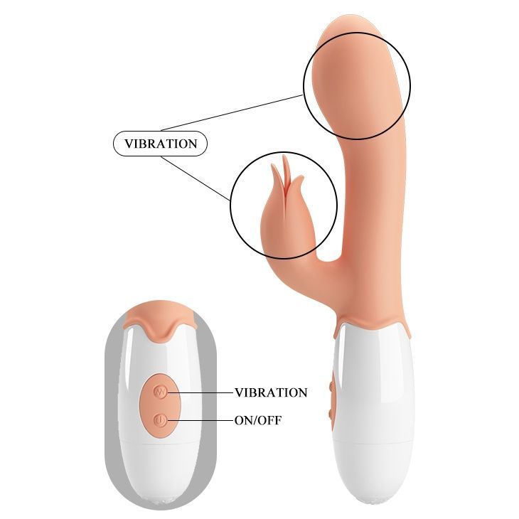 Вібратор-кролик Pretty Love Bloody Mary Vibrator Flesh