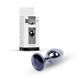 Анальная пробка Jewellery Dark Silver Plug Black, d 2,7 см.
