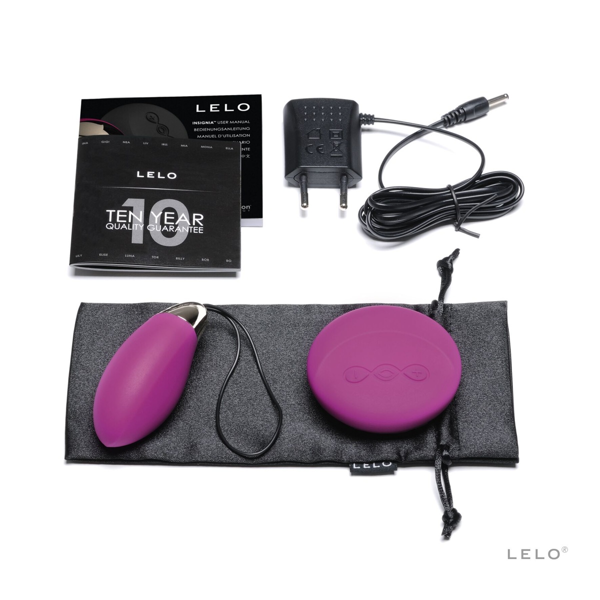 Виброяйцо LELO Lyla 2 Deep Rose, водонепроницаемое, пульт ДУ с вибрацией, технология SenseMotion