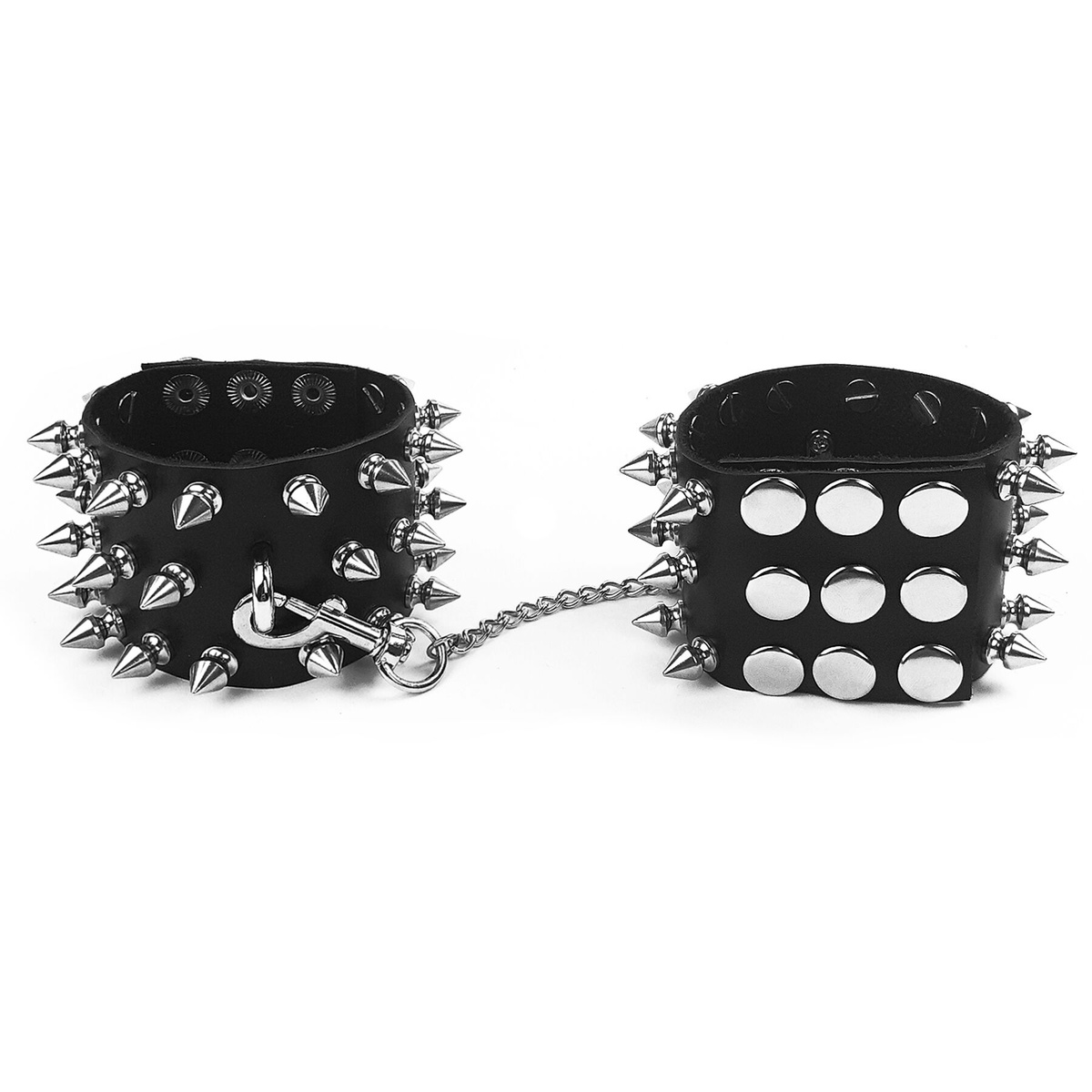 Наручники з шипами Art of Sex - Rose Spiked Leather Handcuffs, натуральна шкіра