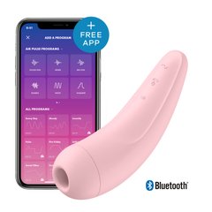 Вакуумний кліторальний стимулятор Curvy 2+ Satisfyer, рожевий