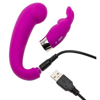 Подвійний вібратор Happy Rabbit G-Spot Clitoral Curve Vibrator