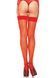 Прозорі панчохи зі швом Leg Avenue Sheer backseam stockings Red, one size