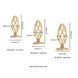 Анальна пробка LOCKINK SEVANDA Hollow Spiral Golden Metal Anal Plug - L size