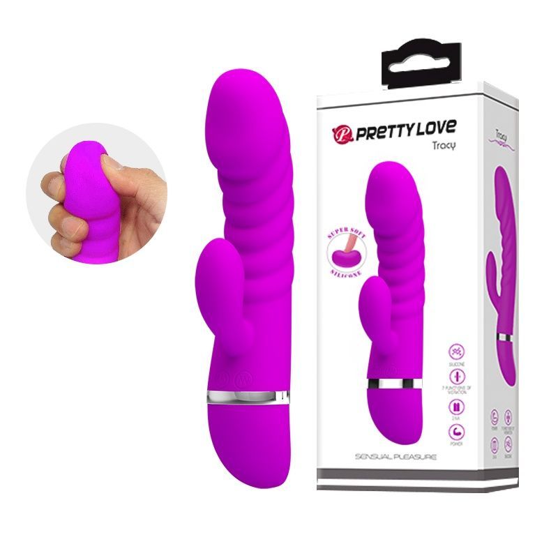 Вібратор-кролик Pretty Love Tracy Vibrator Purple