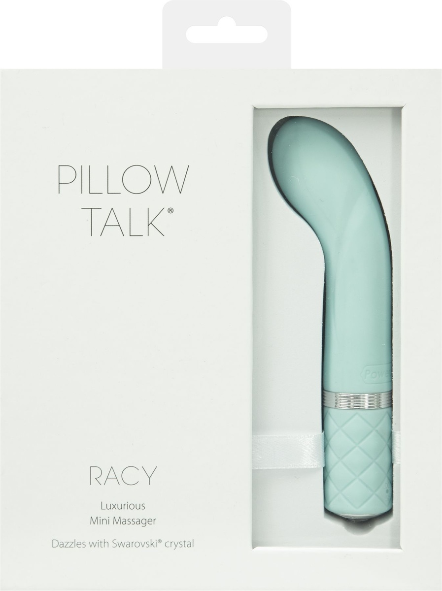 Вибратор Pillow Talk - Racy Teal с кристаллом Сваровски для точки G