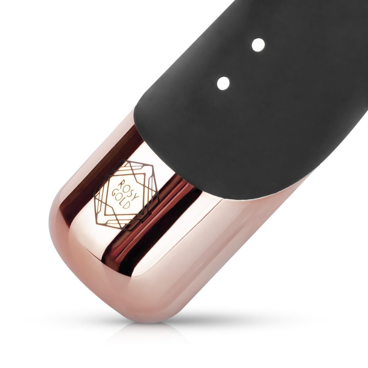 Вибратор-кролик Rosy Gold с имитацией фрикций - Rabbit Vibrator with thrusting function - Black
