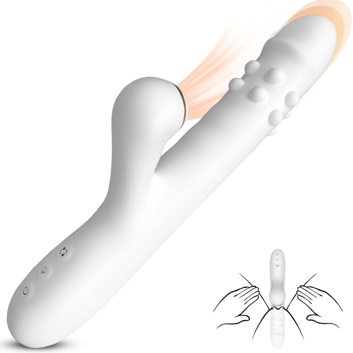 Вибратор Silicone Vibrator 3 rotation, 7 licking functions