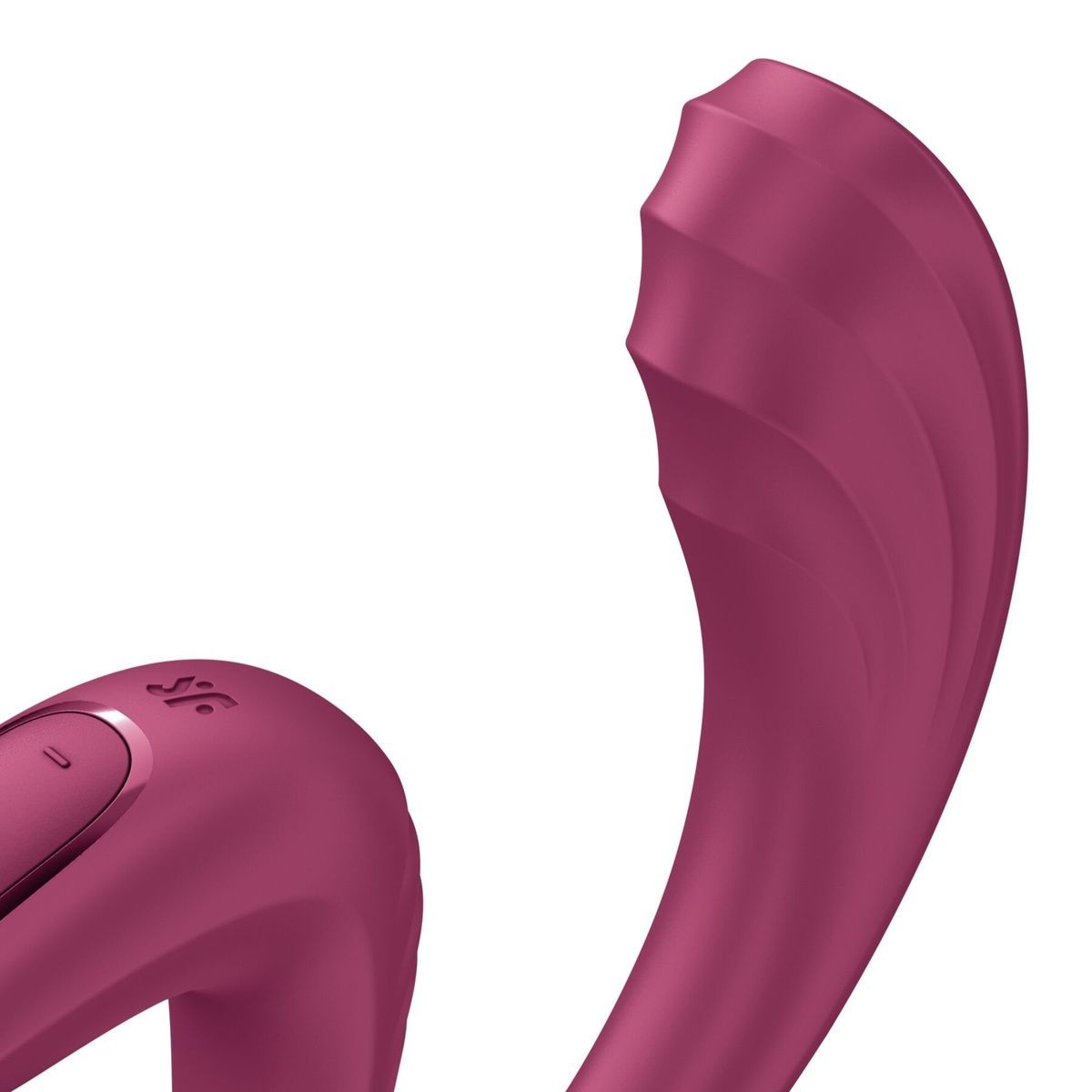 Вагинально-клиторальный вибратор Satisfyer G for Goddess 3 Wine Red для двойной стимуляции, гибкий