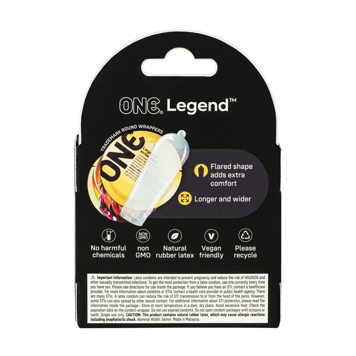 Презервативы ONE Legend Extra Large 3 шт