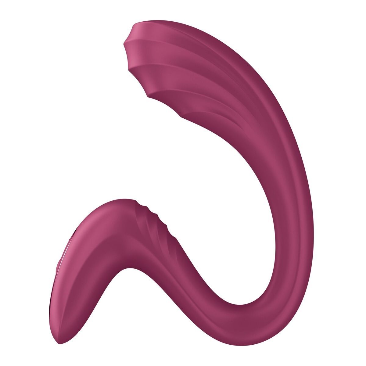 Вагинально-клиторальный вибратор Satisfyer G for Goddess 3 Wine Red для двойной стимуляции, гибкий