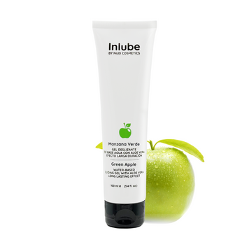 Їстівний лубрикант на водній основі INLUBE Nuei , зелене яблуко, 100 мл