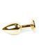 Анальная пробка Jewellery Gold Plug Red, 2,7 см