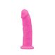 Фалоімітатор SilexD Robby Pink Glow in the dark, двошаровий, силікон+Silexpan, d 3,5см