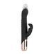 Вибратор-кролик Rosy Gold с имитацией фрикций - Rabbit Vibrator with thrusting function - Black