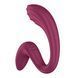 Вагинально-клиторальный вибратор Satisfyer G for Goddess 3 Wine Red для двойной стимуляции, гибкий