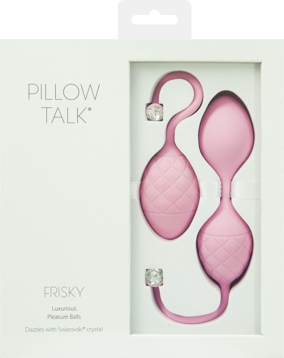 Вагінальні кульки PILLOW TALK - Frisky Pink, вага 49-75 гр