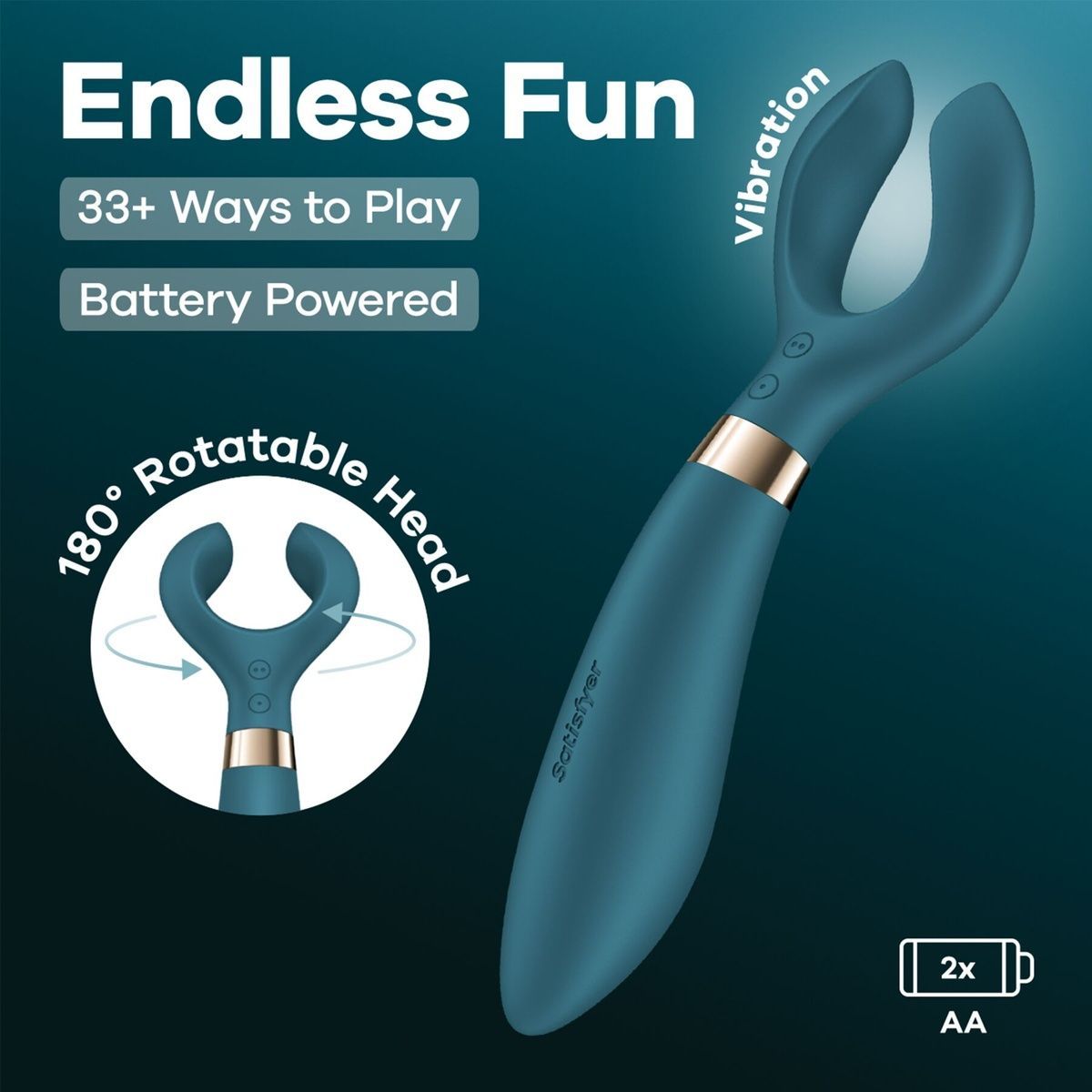 Многофункциональный вибратор для пар Satisfyer Endless Fun Battery Series